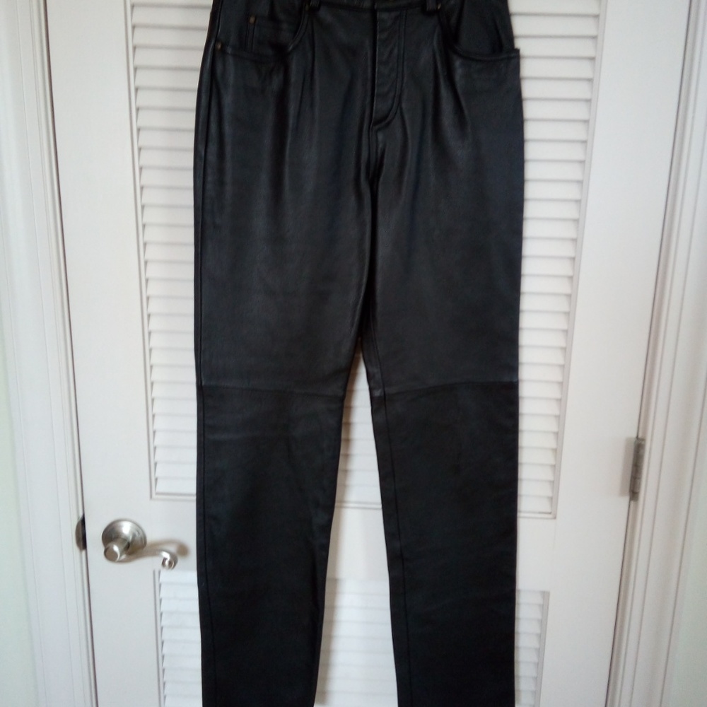 Authentic Colebrook & Co leather pants 4